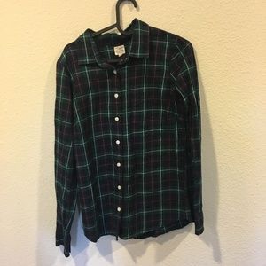 J. Crew Tops - J. Crew green plaid button down top J. Crew Tops - J. Crew green plaid button down top